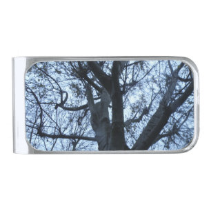 Tree Silhouette Photograph Money Clip