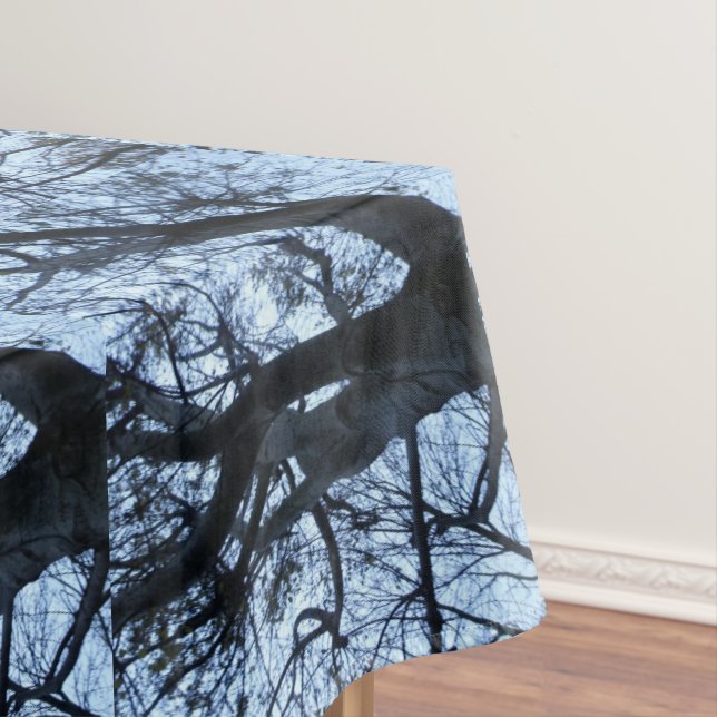 Tree Silhouette PhotographTablecloth Tablecloth (In Situ)