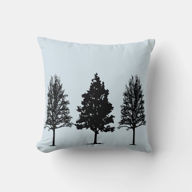 Tree Silhouette Pillow (Front)