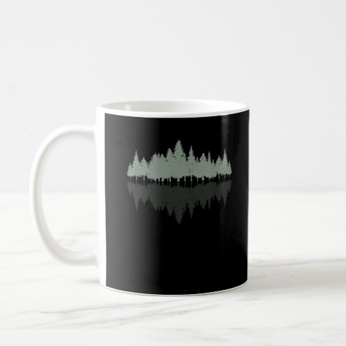 Tree Silhouette Scout Hiking and Camping Coffee Mug