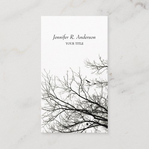 Tree Silhouettes business card