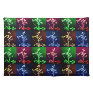 Tree Silhouettes in Four Seasons Cloth Placemat