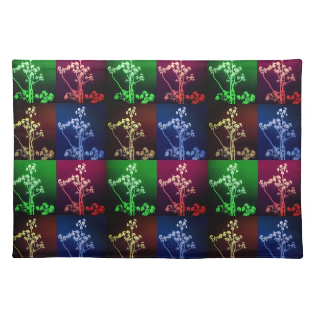 Tree Silhouettes in Four Seasons Cloth Placemat (Front)