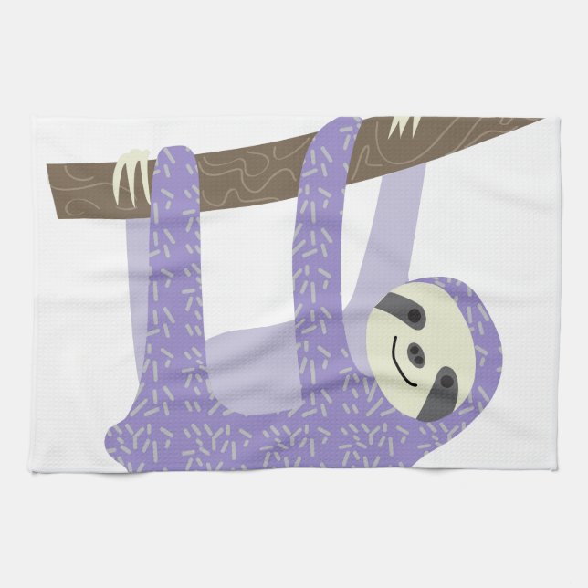 Tree Sloth Kitchen Towel (Horizontal)