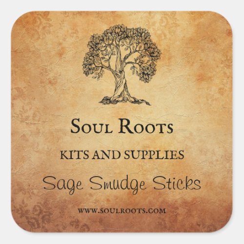 Tree Smudging Stick Product Labels