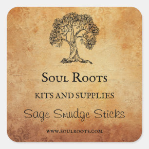 Tree Smudging Stick Product Labels