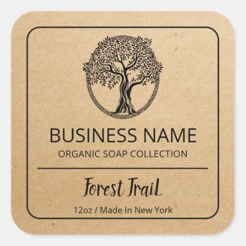 Tree Soap Business Labels
