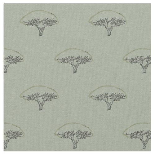 Tree Socotra Dragon Tree Drawing fabric