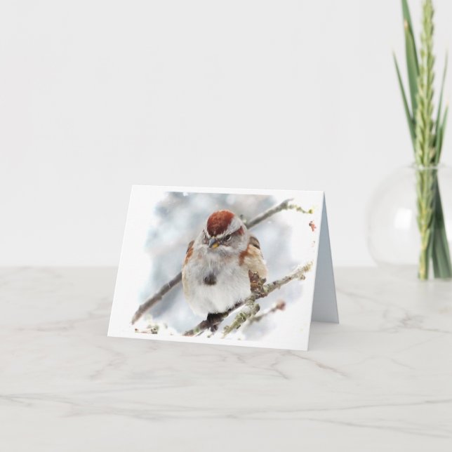 Tree Sparrow Thank You (Front)