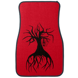 Tree & Spider Web Car Floor Mat