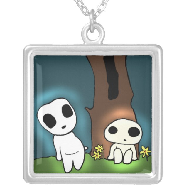Tree Spirits Silver Plated Necklace (Front)