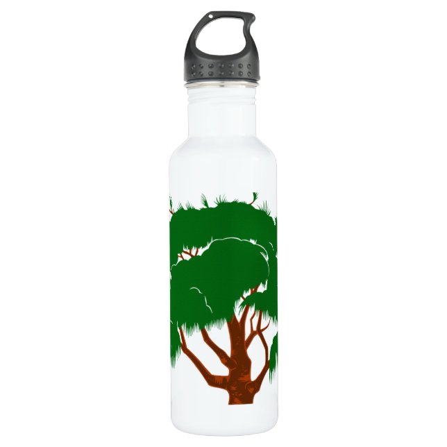 Tree Stainless Steel Water Bottle (Front)