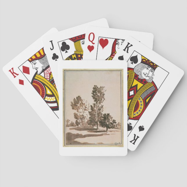 Tree Study (pen & ink on paper) Poker Cards (Back)