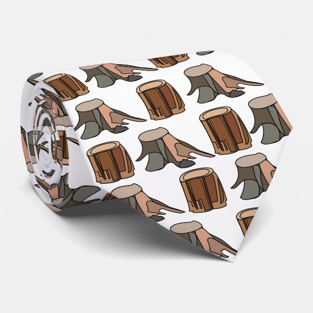 Tree Stump Arborist Tree Surgeon Neck Tie (Rolled)