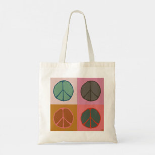 Tree Stump Peace Pop Tote Bag
