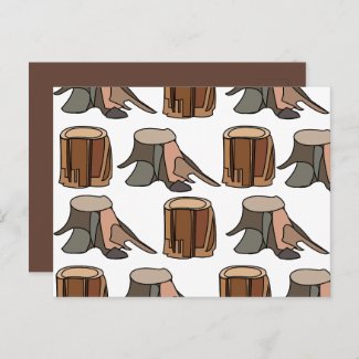 Tree Stump Postcard