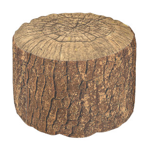 Tree Stump Pouf
