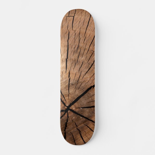 Tree Stump Texture Skateboard Deck (Front)