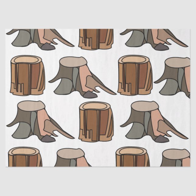 Tree Stump Tissue Paper (Front)