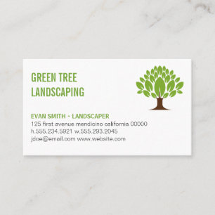 Tree Stylized Logo Business Card