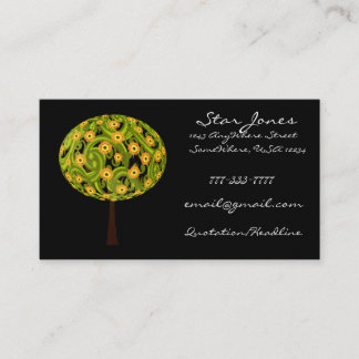 Tree SunFlowers Business Card