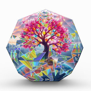 Tree Sunrise Acrylic Award