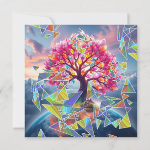 Tree Sunrise Holiday Card