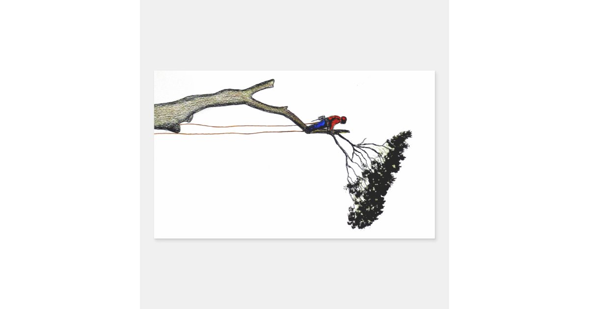 Tree Surgeon Arborist at work present