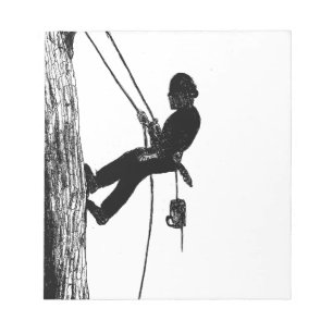Tree Surgeon Arborist christmas present gift Notepad