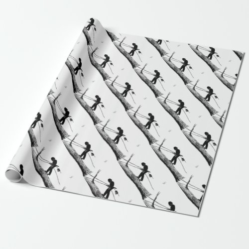 Tree Surgeon Arborist christmas present gift Wrapping Paper