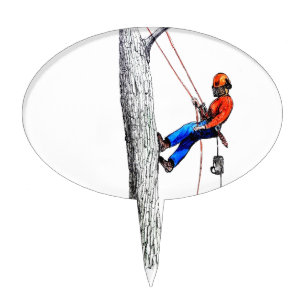 Tree Surgeon Arborist Forester Cake Topper