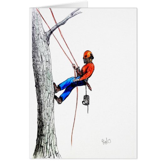 Tree Surgeon Arborist Forester Cards (Front)
