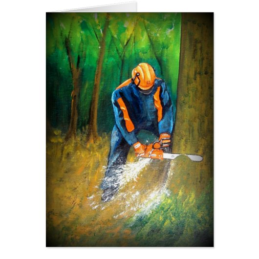 Tree Surgeon Arborist Forester Cards (Front)