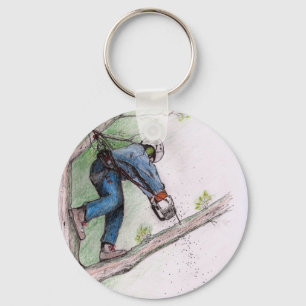 Tree Surgeon Arborist Keychain