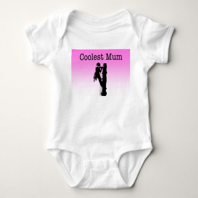 Tree Surgeon Arborist New Baby present gift Baby  Baby Bodysuit (Front)