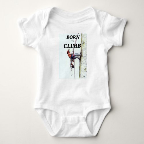 Tree Surgeon Arborist New Baby present gift Baby Bodysuit