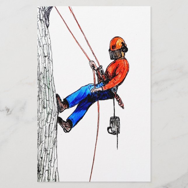 Tree Surgeon Arborist Stationery (Front)