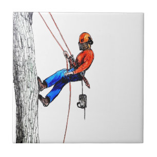 Tree Surgeon Arborist Tile