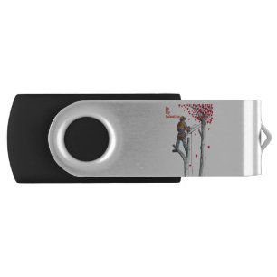 Tree surgeon Arborist Valentine Card Flash Drive