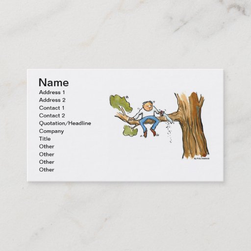 Customizable tree surgeon business card templates