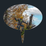 Tree Surgeon Cake Topper<br><div class="desc">A tree surgeon working on an Ash tree that has been infested with the Emerald Ash Borer.
Located in Ironton, Missouri - United States</div>