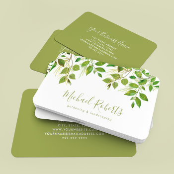 Tree Surgeon | Gardening & Landscaping Business Card by special_stationery at Zazzle