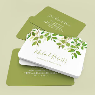 Tree Surgeon Gardening & Landscaping Business Card