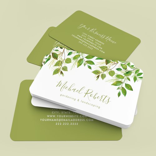 Tree Surgeon  Gardening  Landscaping Business Card