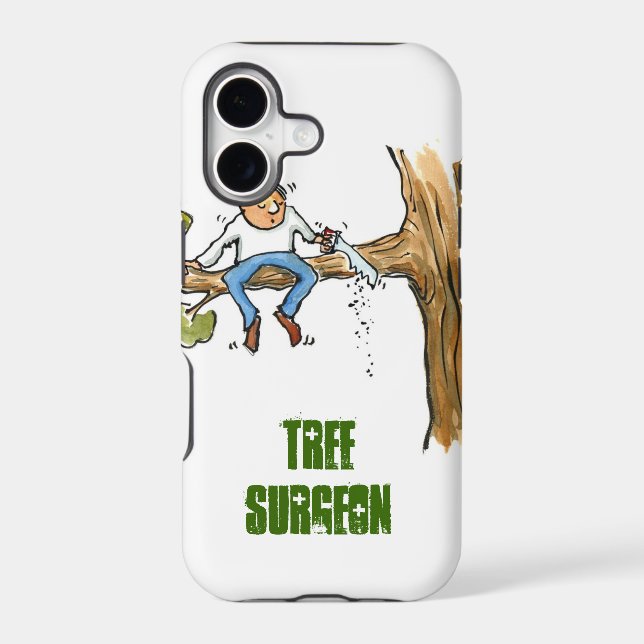 Tree surgeon iphone case (Back)