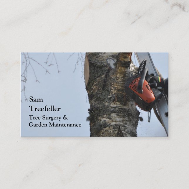 Tree surgery business card (Front)