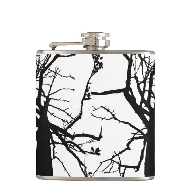 Tree Top Abstract Flask (Front)