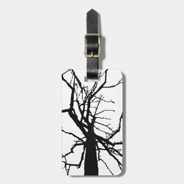 Tree Top Abstract Luggage Tag (Front Vertical)