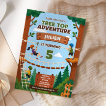 Tree Top Outdoor Adventure Birthday Party