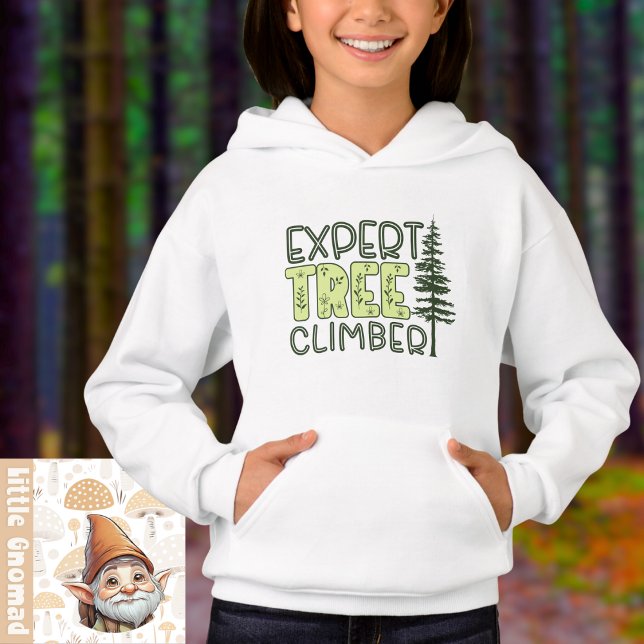 Tree Trekking Climber Outdoor Adventure Hoodie (Little Gnomad - Tree Trekking Climber Outdoor Adventure Hoodie)